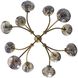 Merrick 12 Light 39 inch Vintage Brass Chandelier Ceiling Light