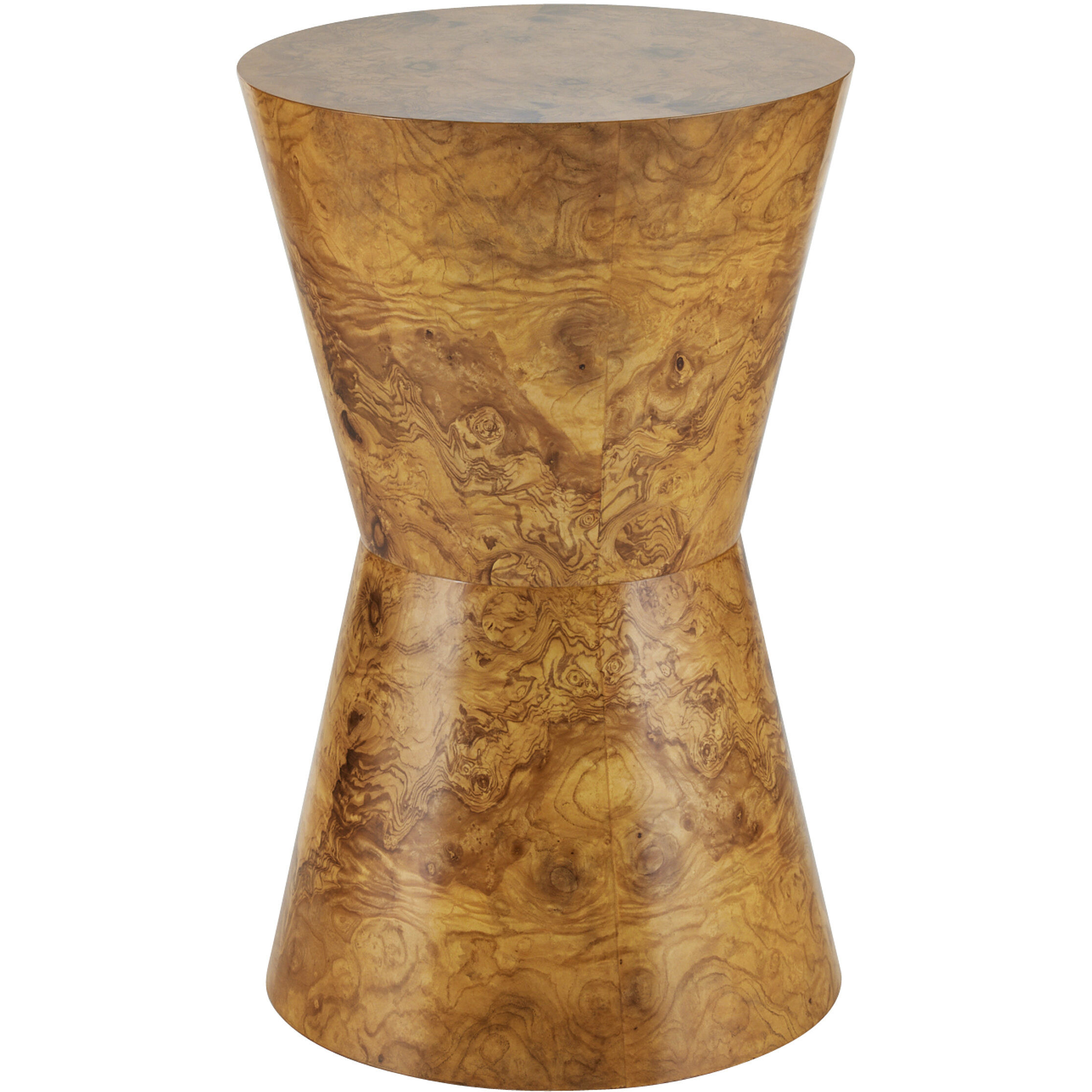 Costello 15.5 inch Blonde Burl Accent Table