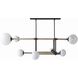 Erica 8 Light 58 inch English Bronze Linear Chandelier Ceiling Light