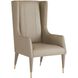 Hawthorne Dove Leather and Antique Brass Host Chair