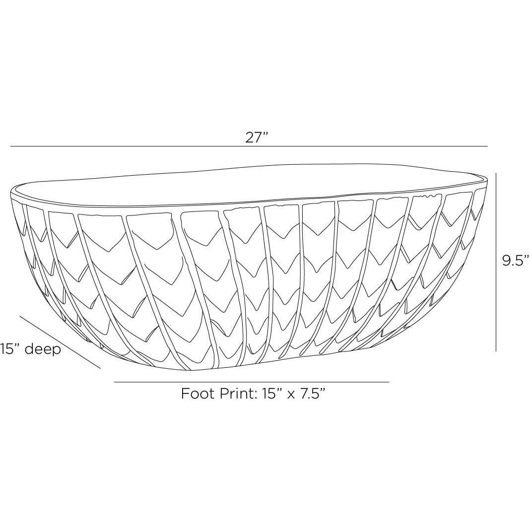 Ezekial Antique Brass Centerpiece