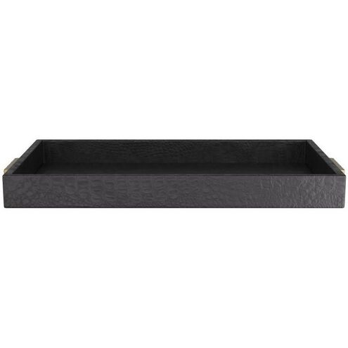 Gavin 24 X 2.5 inch Black Tray