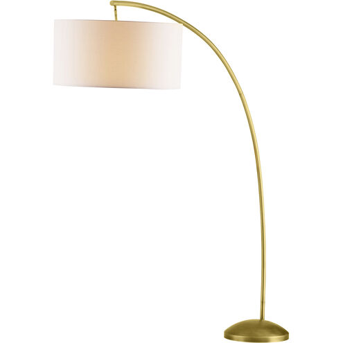 Naples 90 inch 150.00 watt Antique Brass Floor Lamp Portable Light