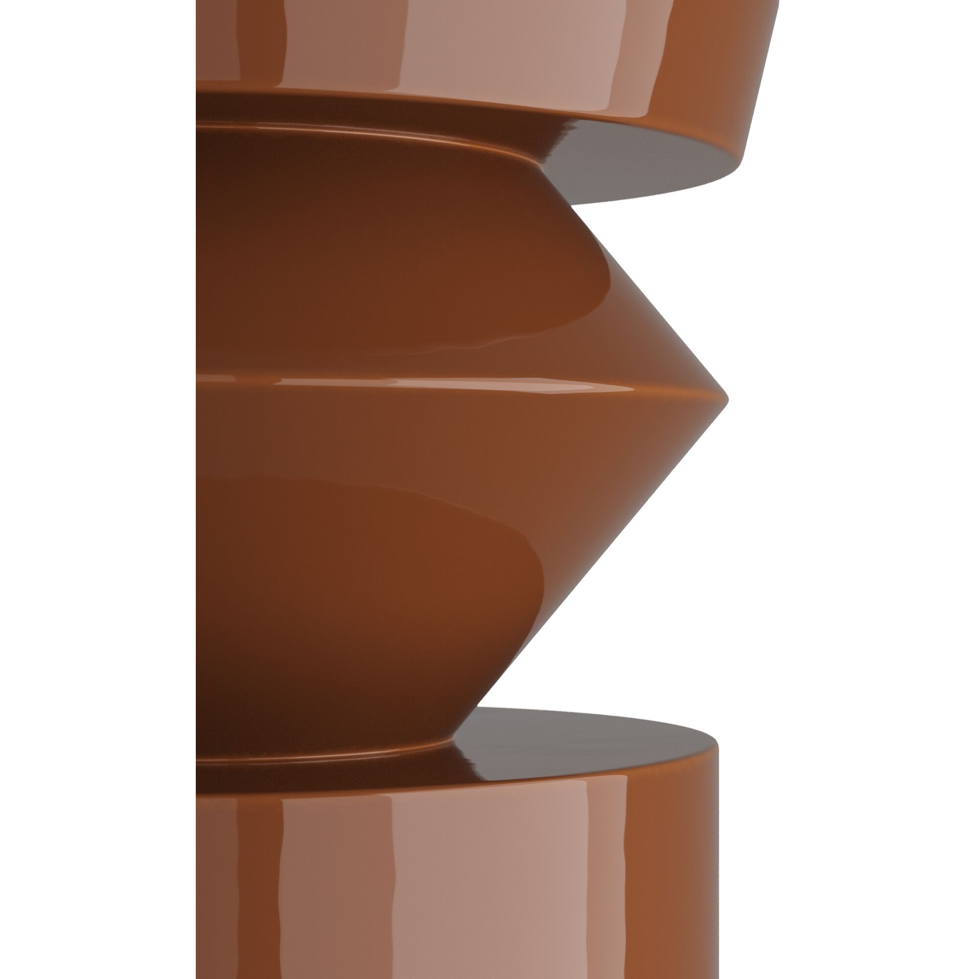 Uma 16 inch Paprika Accent Table