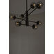 Zeki 6 Light 29 inch Antique Brass Chandelier Ceiling Light