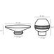Taza Graphite Centerpiece and Vase Set, Set of 2