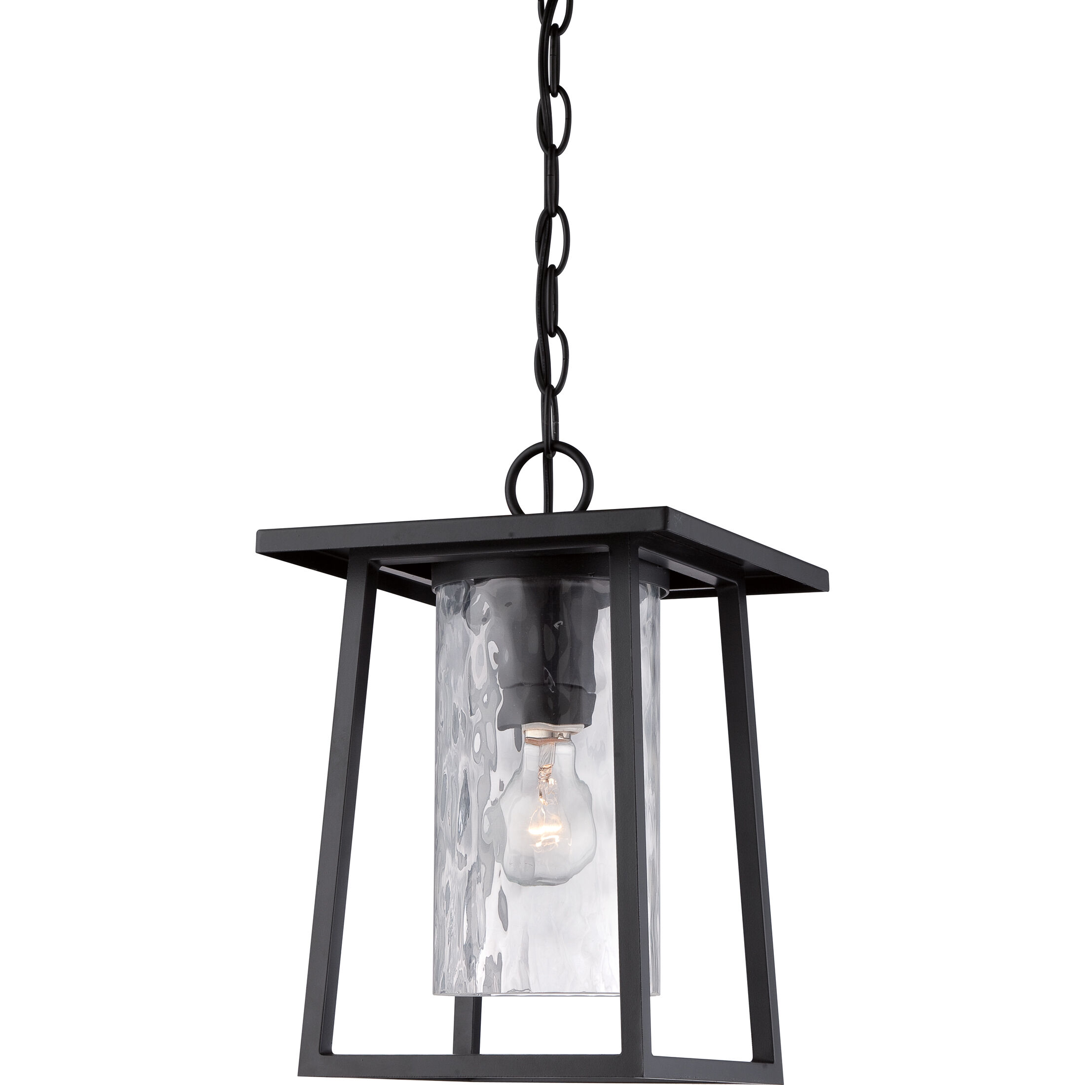 Lodge 1 Light 9.5 inch Mystic Black Outdoor Hanging Lantern