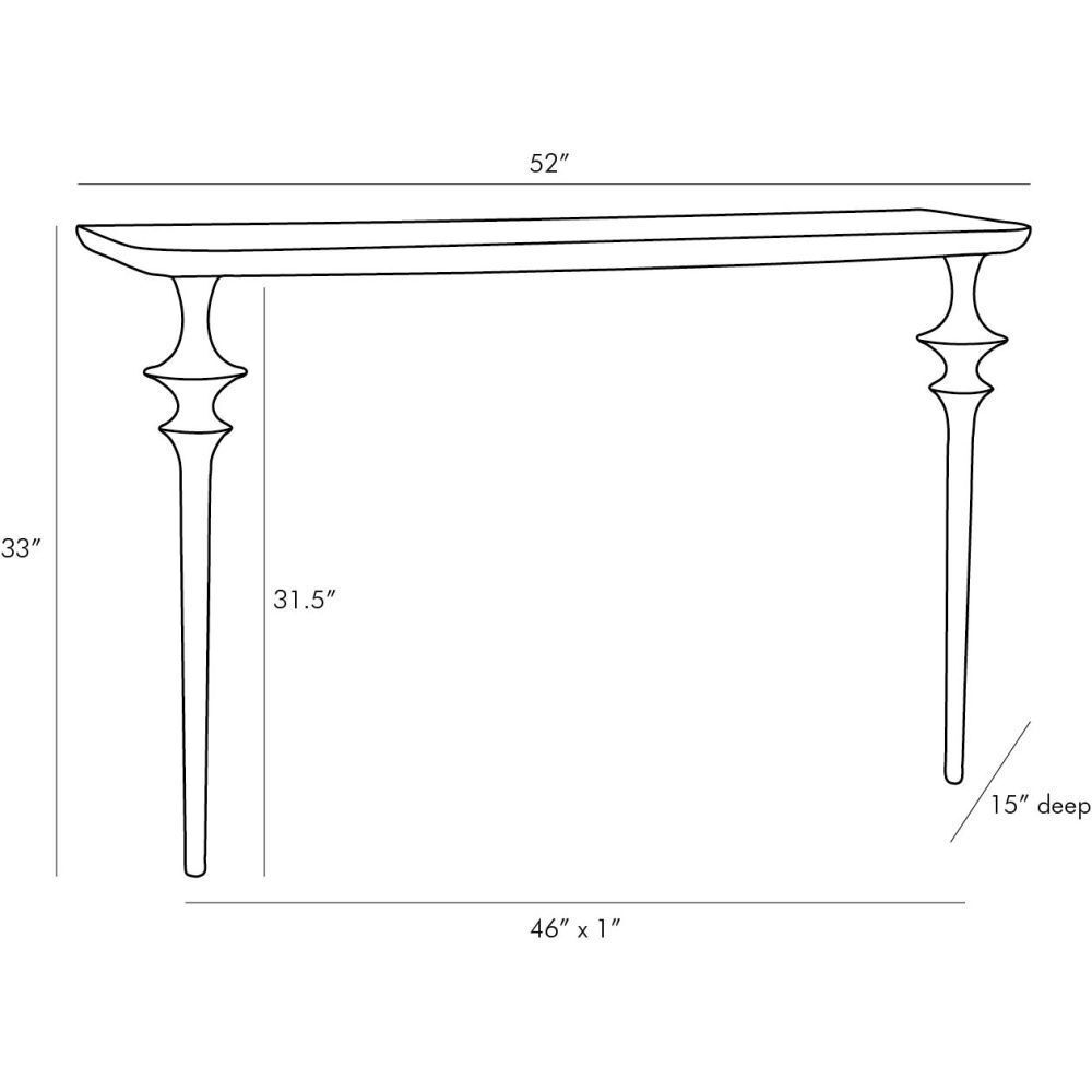Villegas 52 inch Sable Console Table