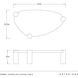 Champlain 60 X 15.5 inch Stone Veil and Stone Veil Coffee Table