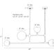 Dillon 4 Light 27 inch English Bronze Linear Chandelier Ceiling Light