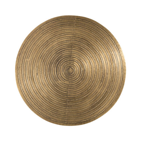Daryl 24 inch Antique Brass/Antique Bronze Side Table, Round