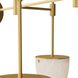 Alazani 35 X 28.5 inch Antique Brass Linear Chandelier Ceiling Light