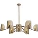 Natasha 9 Light 43 inch Antique Brass Chandelier Ceiling Light