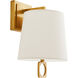 Garvie 1 Light 8 inch Antique Brass Sconce Wall Light