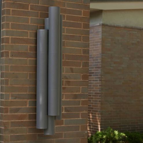 Punch 2 Light 48.5 inch Marine Grade Aged Graphite Outdoor Sconce, Oversized