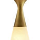 Shauna 1 Light 5 inch Antique Brass Flush Mount Ceiling Light