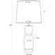 Werlow 28 inch 150.00 watt Ivory Table Lamp Portable Light