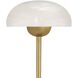 Lumi 12 inch 3 watt Antique Brass Rechargeable Accent Lamp Portable Light