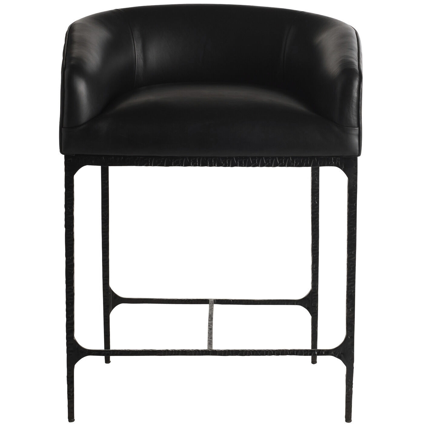 Osbourne 33.5 inch Black and Blackened Iron Counter Stool
