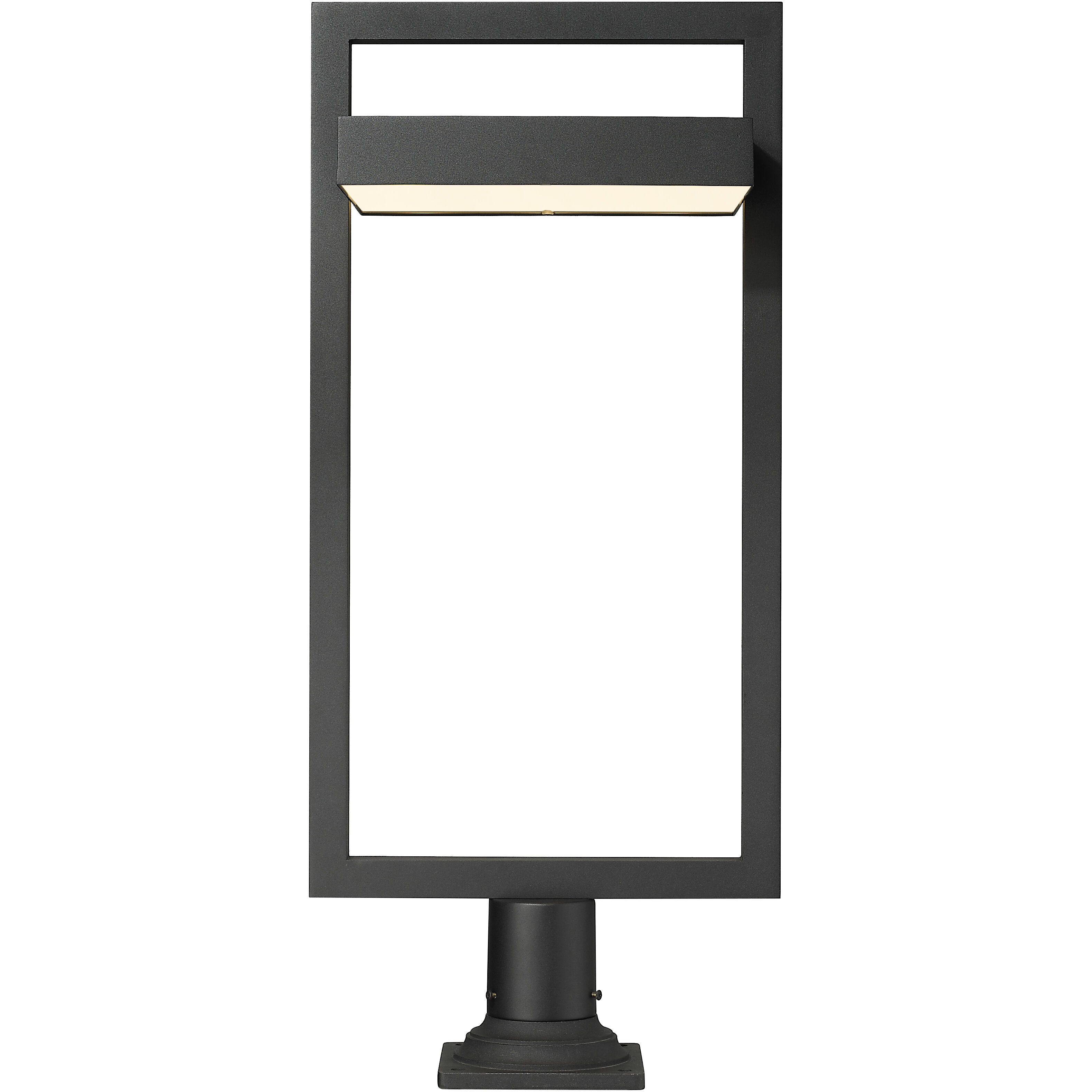 Luttrel LED 32.5 inch Black Outdoor Pier Mounted Fixture
