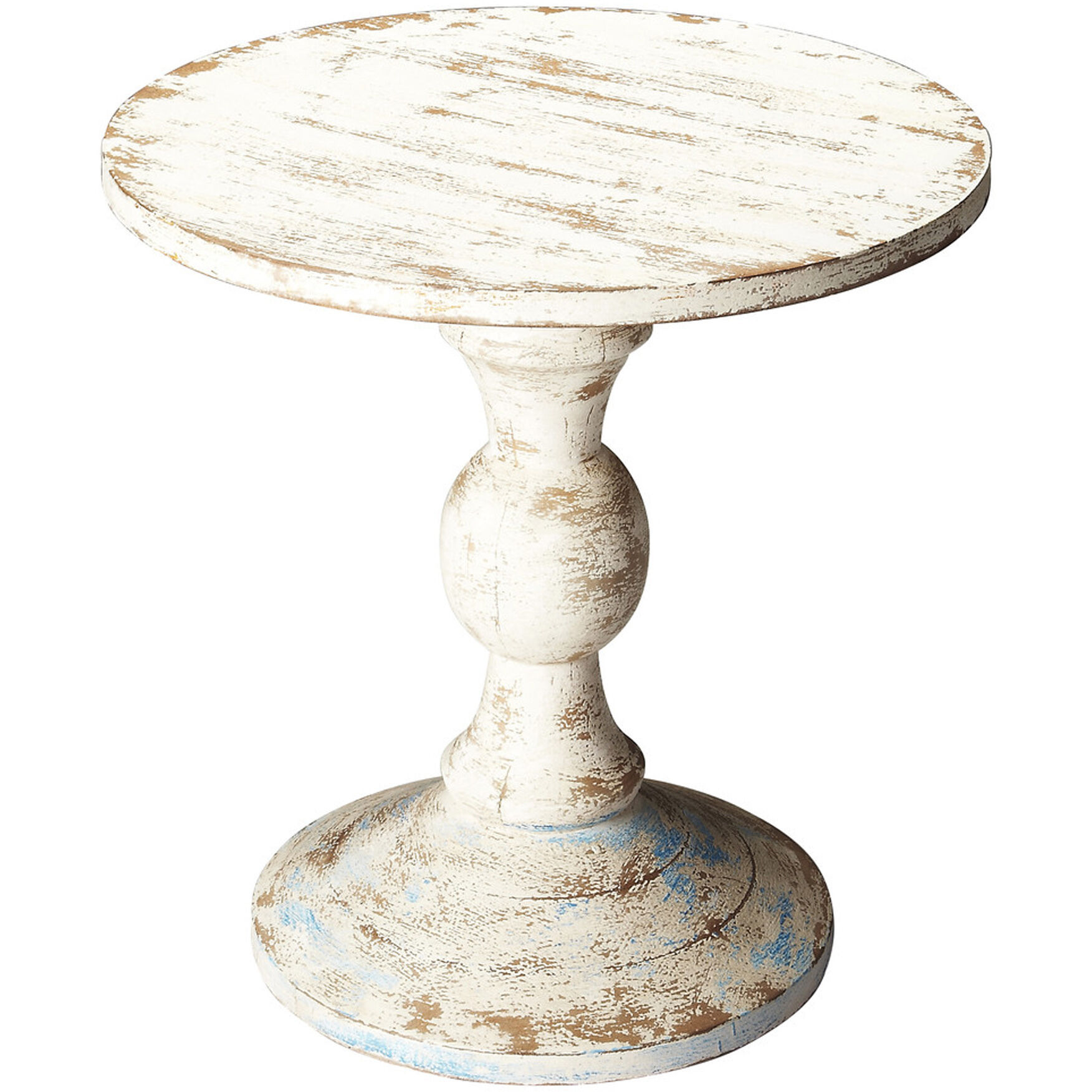 Grandma'S Attic Solid Wood 24 X 24 inch Artifacts Accent Table, Pedestal