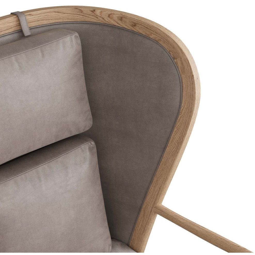 Stassi 41 inch Carbon Wing Chair