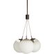 Trinity 3 Light 19 inch Heritage Brass Chandelier Ceiling Light