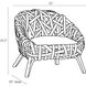 Horatio 33.5 inch White Chair