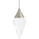 Berkley 1 Light 5.5 inch Vintage Silver Pendant Ceiling Light
