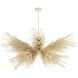 Kauai 12 Light 52 inch Bleached Rattan and White Chandelier Ceiling Light
