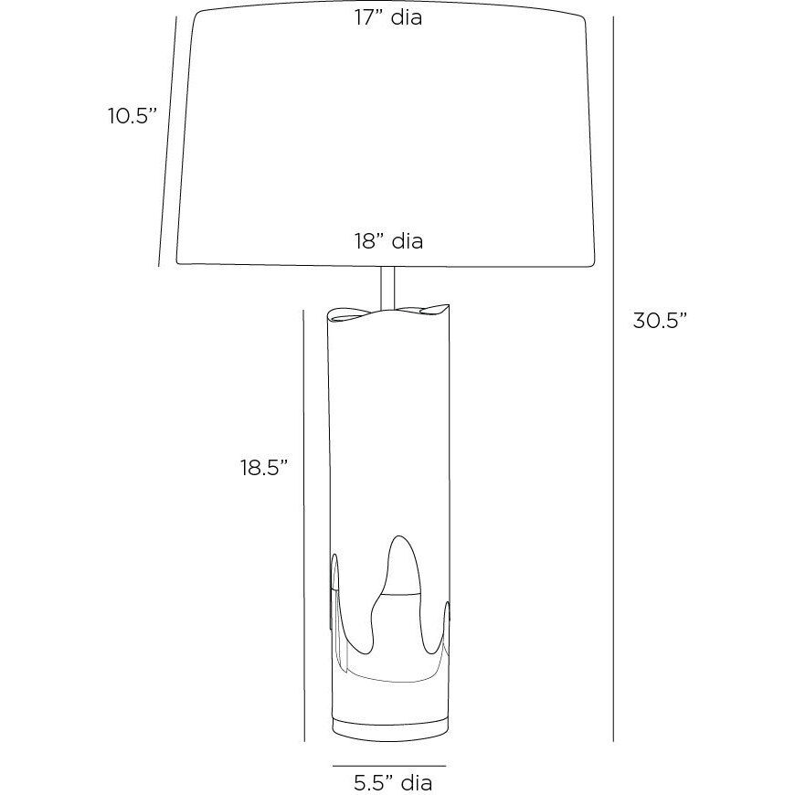 Equinox 150.00 watt Clear Table Lamp Portable Light