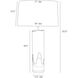 Equinox 150.00 watt Clear Table Lamp Portable Light