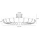 Chambers 10 Light Ivory Flush Mount Ceiling Light
