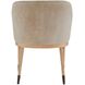 Hershel Taupe Suede and Blonde Beech Wood with Blackened Bronze Dining Chair