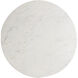 Melt 55 inch White Marble and Cerused Natural Dining Table, Large