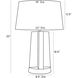 Riverton 33 inch 150.00 watt Ivory Lamp Portable Light