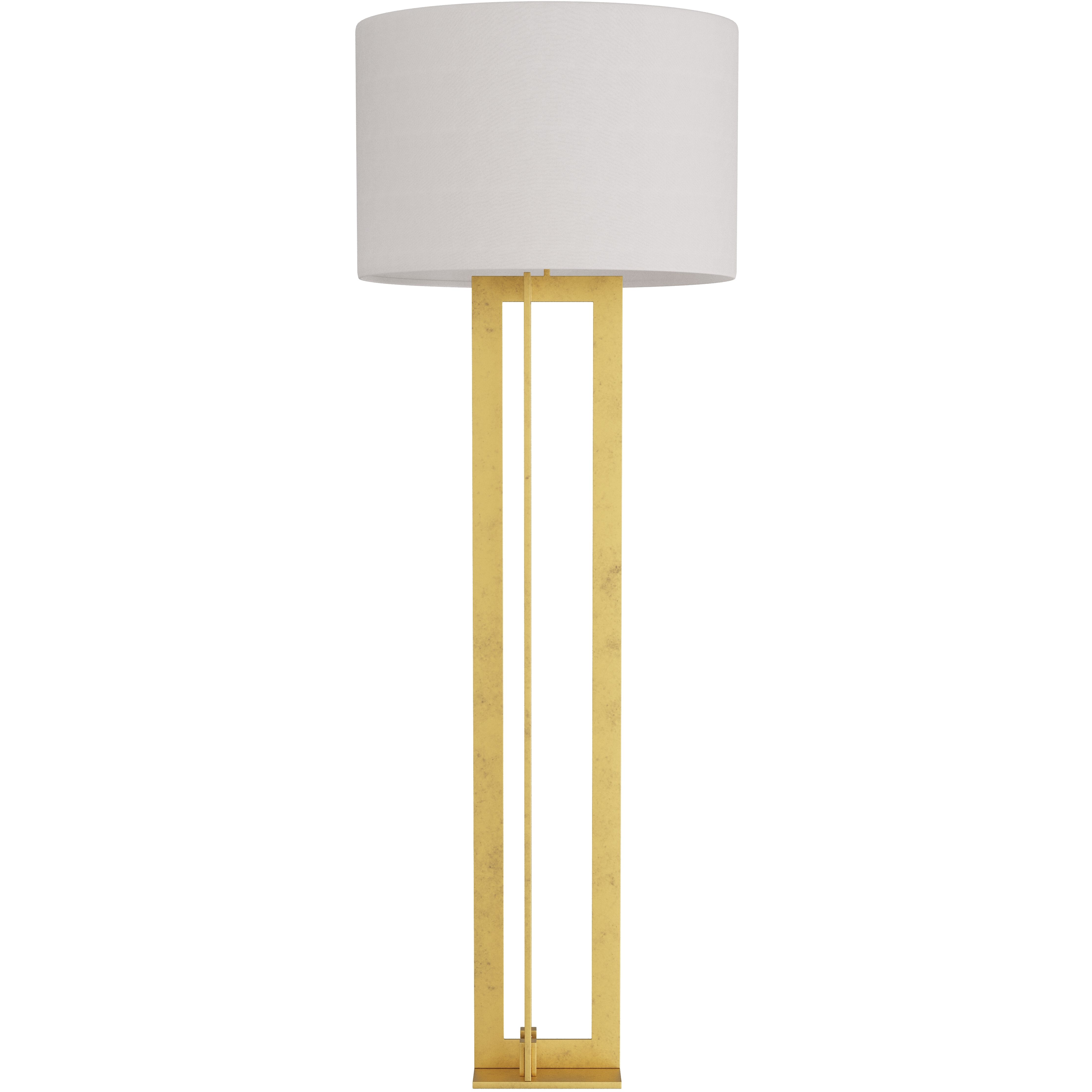 Hoyt 67 inch 150.00 watt Gold Leaf Floor Lamp Portable Light