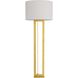 Hoyt 67 inch 150.00 watt Gold Leaf Floor Lamp Portable Light