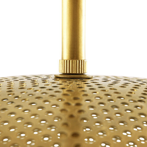 Tapio 4 Light 19 inch Vintage Brass Pendant Ceiling Light, Large