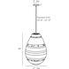 Anila 1 Light 17 inch Natural Pendant Ceiling Light
