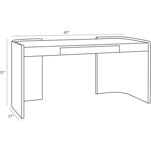 Parnell 65 inch Chateau Gray Desk