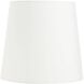 Fontana 32 inch 150.00 watt White and Antique Brass Lamp Portable Light