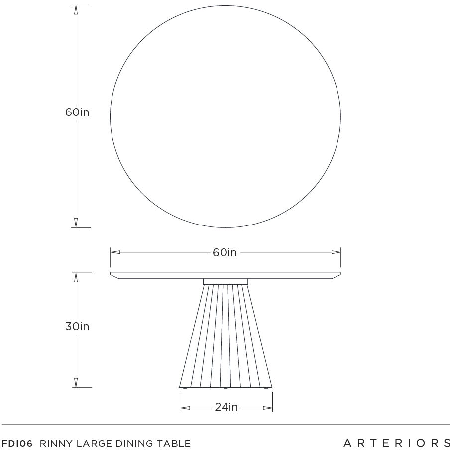 Rinny 60 inch White and White Gesso Dining Table, Large