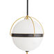 Dorothy 2 Light 18 inch Bronze and Antique Brass Pendant Ceiling Light