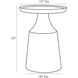 Turin 18 inch Spice End Table