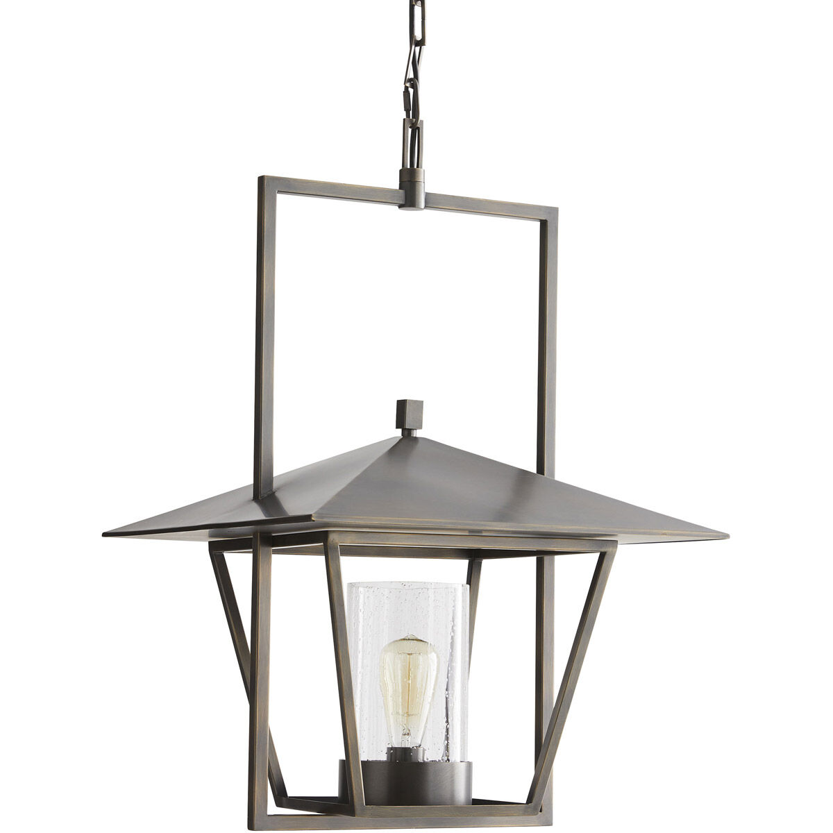 Temple 1 Light 19 inch Aged Bronze Pendant Ceiling Light