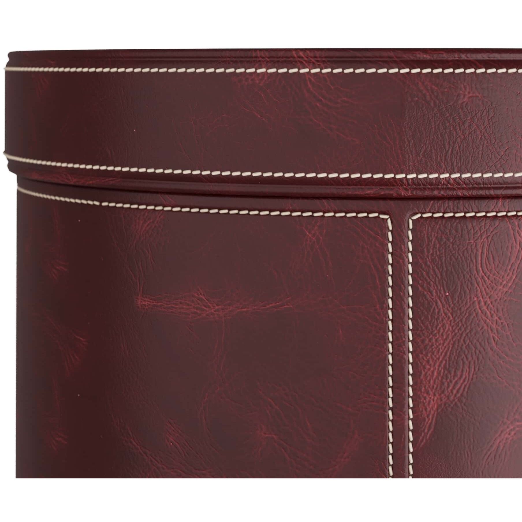 Wes 16 inch Merlot Accent Table