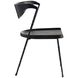 Fletcher Ebony and Blackened Iron Dining Chair