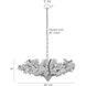 Fernanda 8 Light 38 inch Ivory and White Chandelier Ceiling Light