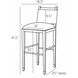 Burdock 18.5 inch Vanilla Bar Stool